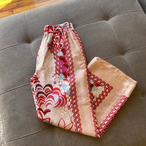 Zara scarf wide leg pants